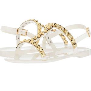 Stuart Weitzman Jelrose Studded T-Strap Sandal